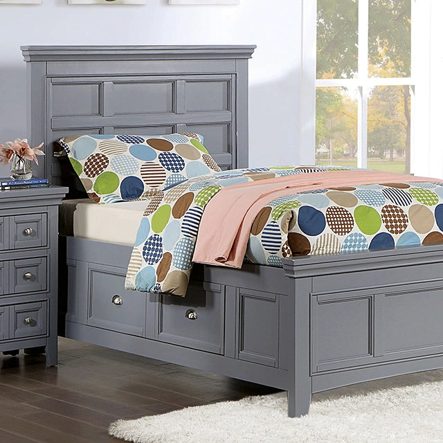 CASTILE Cal.King, E.King, Full, Queen, & Twin Bed, White, Pink, & Grey