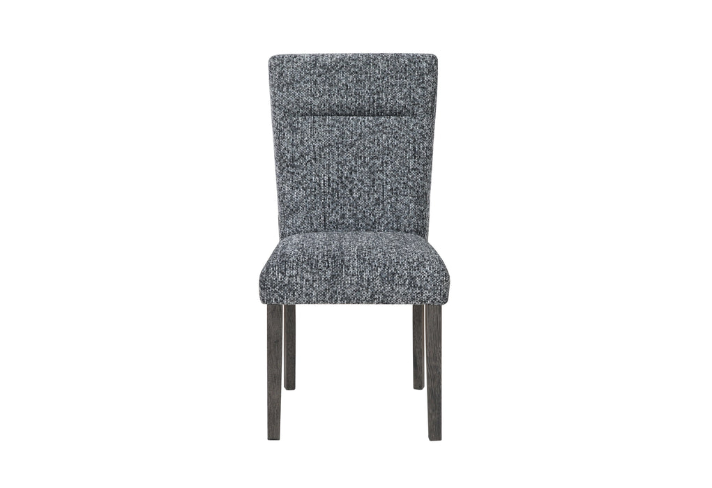 D86 Grey Dining Chair with Brown Legs