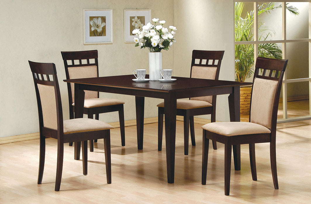 Gabriel 5-piece Rectangular 59-inch Dining SetA Cappuccino
