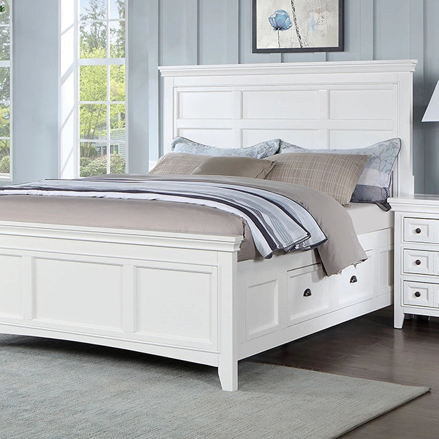 CASTILE Cal.King, E.King, Full, Queen, & Twin Bed, White, Pink, & Grey