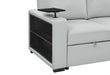 U0212 Blanche Silver Pull Out Sofa Bed