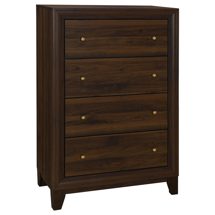 Welsley California King Bedroom Set Walnut