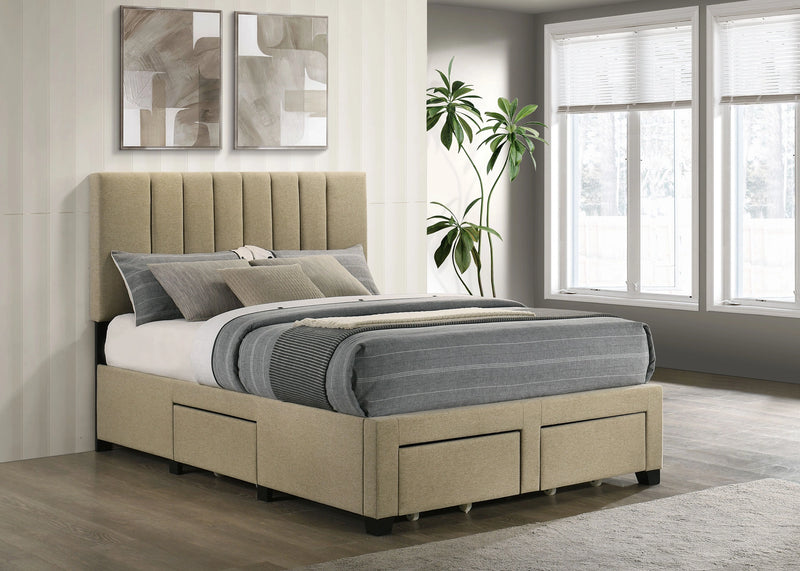 Wheatland Panel Platform Storage Bed