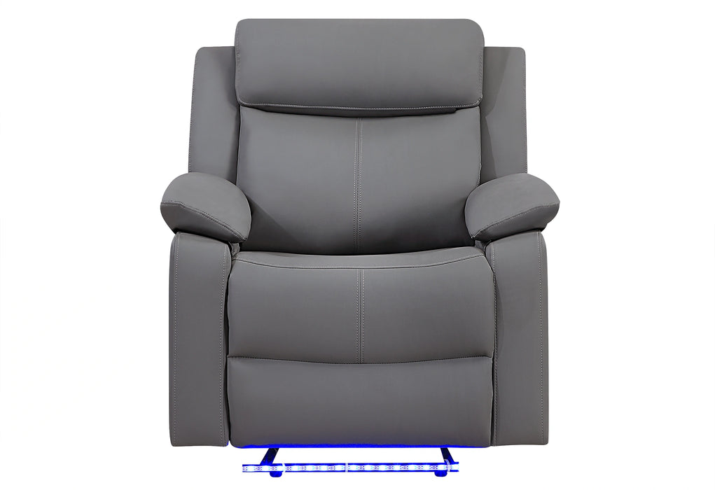 U6026 Pu 72A Glider Recliner with LED