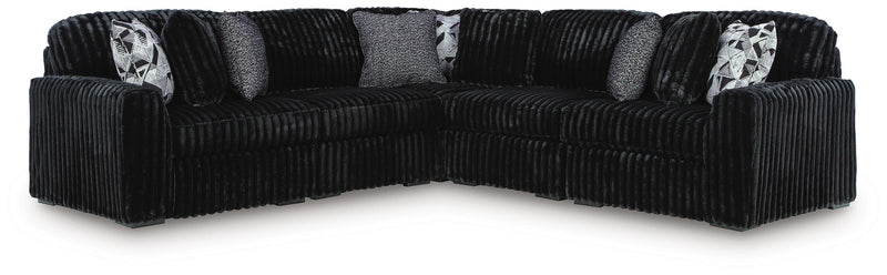Midnight-Madness Sectional - Onyx