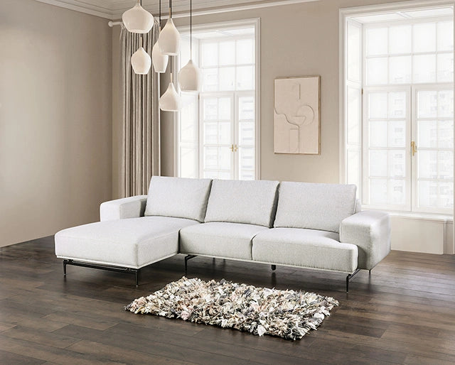 Baerum Sectional, Left & Right Chaise Beige & Gray