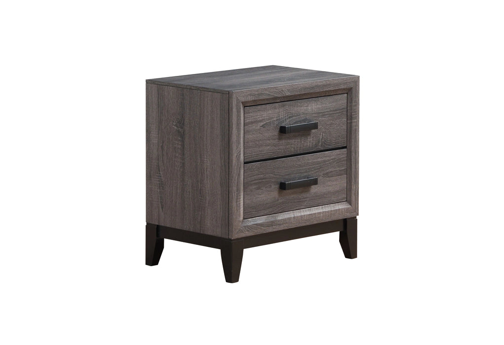 Kate Grey Queen Bed, Dresser, Mirror, Chest and 2 Nightstands