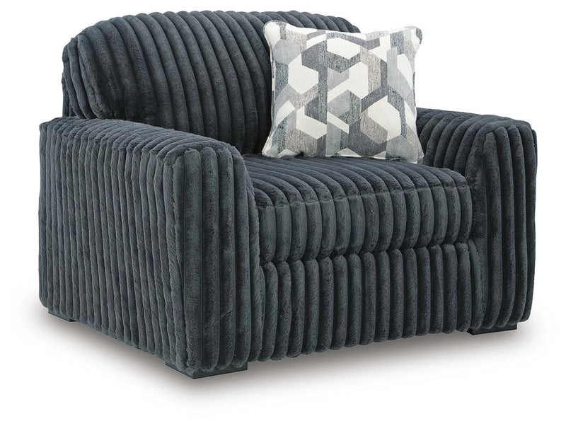 Midnight-Madness Oversized Chair - Gunmetal