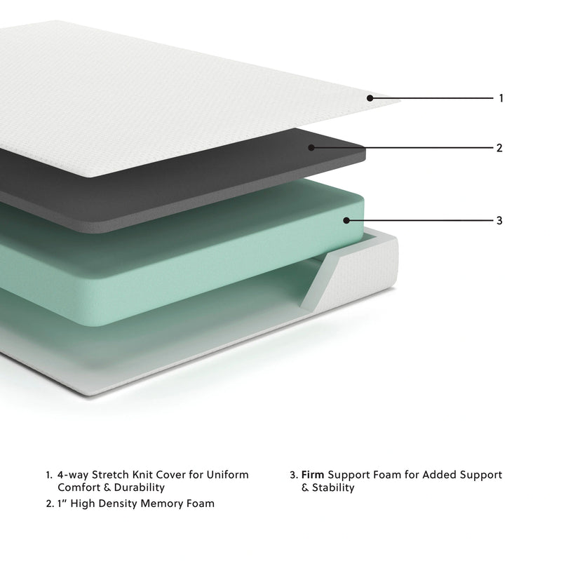Chime 8 Inch Memory Foam Mattress in a Box