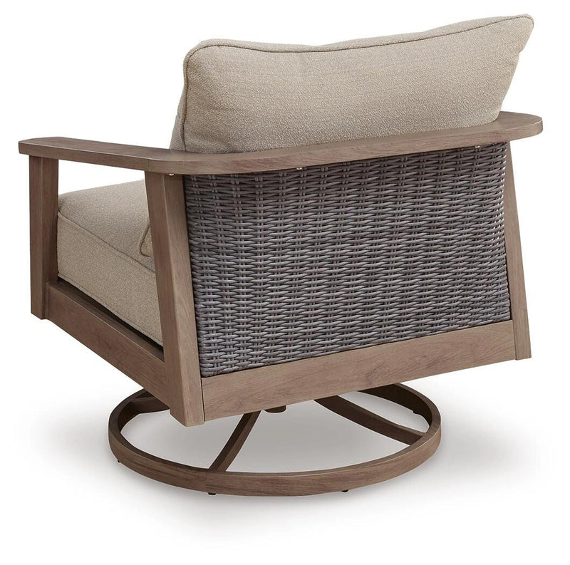 Harmony Headlands Outdoor Swivel Lounge with Cushion