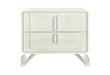 Lyra Beige Nightstand with USB