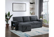 U0202 Dark Grey Reversible Pull Out Sofa Bed