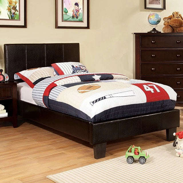 Winn Park Cal.King, E.King, Twin, & Full Bed Chrome, Gray, Brown, & Chrome