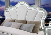 Aria Silver Bed with LED