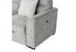 U9401 Nickel Sofa Bed Sectional with 3 Pillows and Ottoman