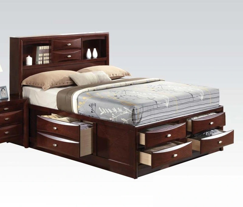 Acme Ireland King Storage Bed in Brown 21596EK