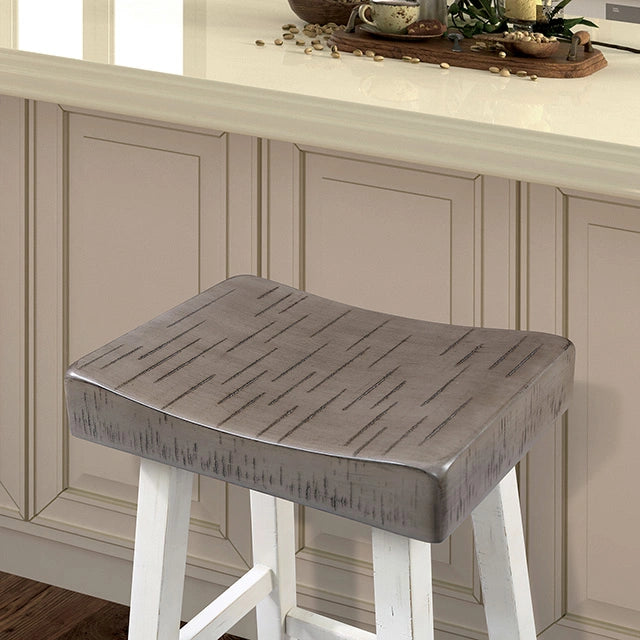 Biasca 29" Stool (2/CTN) White, Brown, & Black