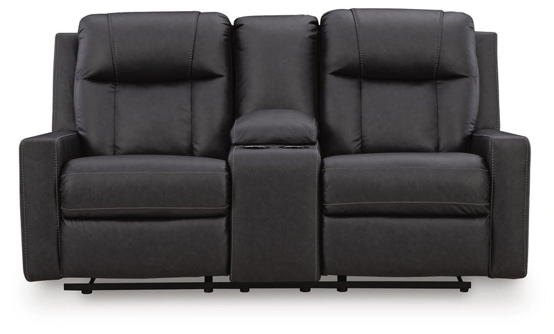 Mackmenville Reclining Loveseat with Console