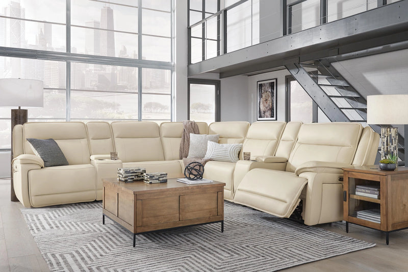 Double Deal Reclining Sectional with 2 Consoles