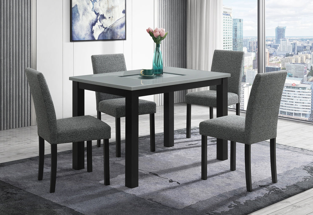 D8112 Dining Table with 4 D8112 Dining Chairs