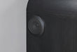 Beckett White/Black Nightstand with LED, Cooler and Speaker