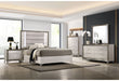 Zambrano White Bed with LED