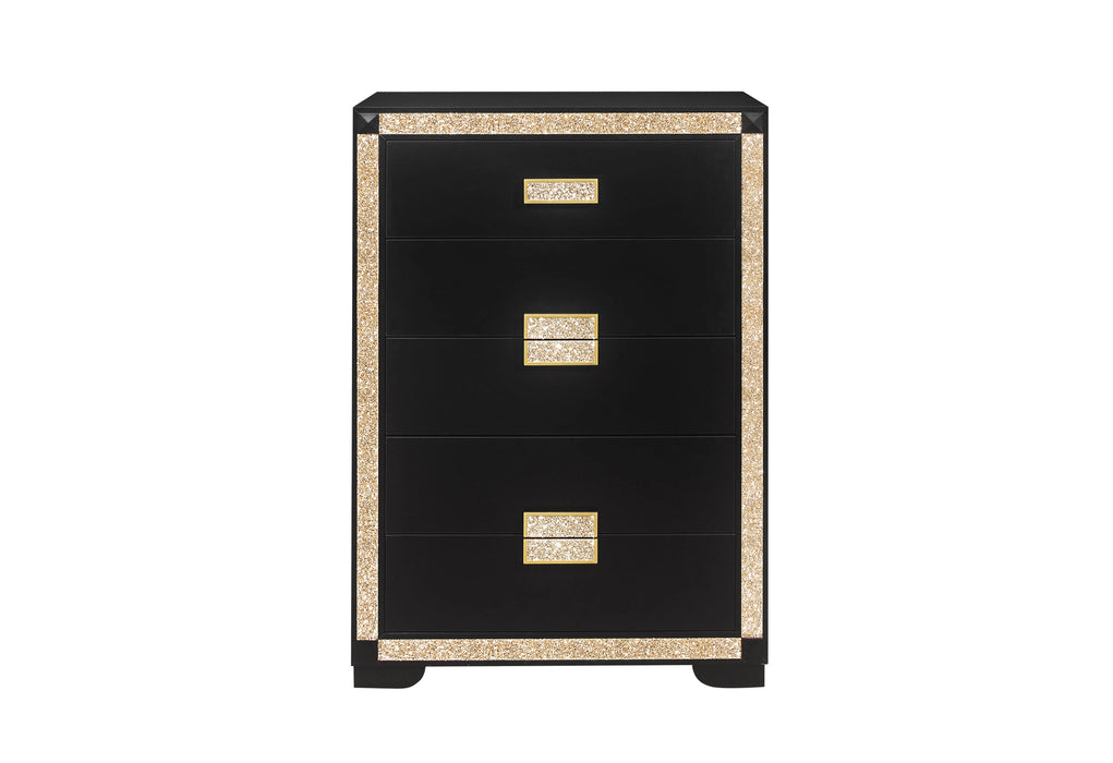 Blake Black/Gold Chest