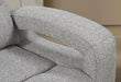 U6611 Grey 15 Power Console Reclining Loveseat with LED