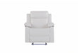 U6026 Blanche White Glider Recliner with LED