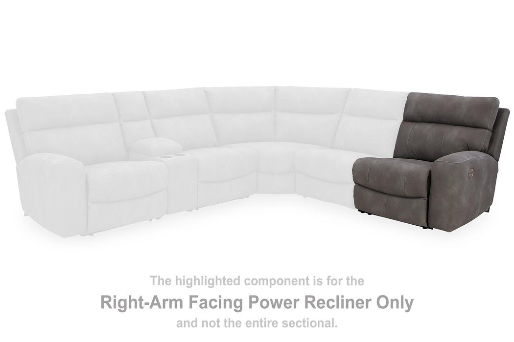 Next-Gen DuraPella Power Reclining Sectional Loveseat with Console