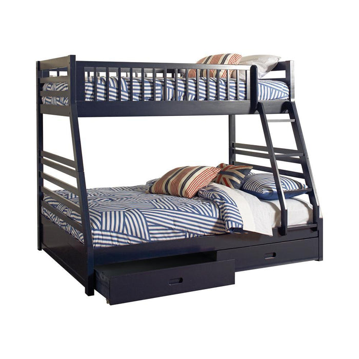 Ashton Navy Twin over Full Bunk Bed