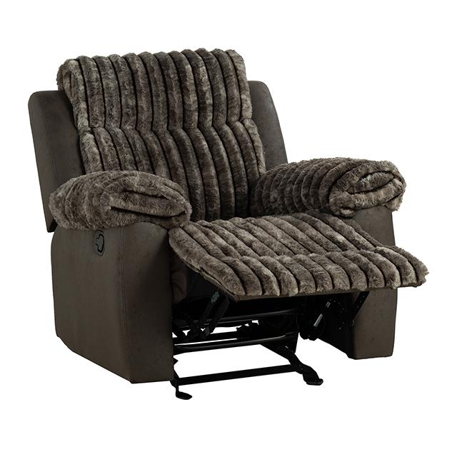 Dionysus Manual Glider Recliner Brown