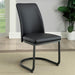 Saskia Dark Gray/Black Side Chair (2/CTN) image