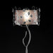Elva Silver/Chrome Floor Lamp, Double Shade image