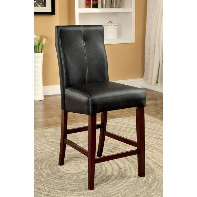 BONNEVILLE II Brown Cherry/Black Counter Ht. Chair (2/CTN)