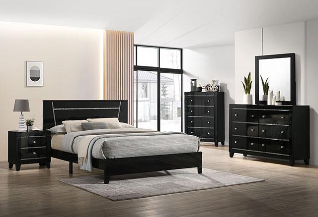 Magdeburg Bed Black & White
