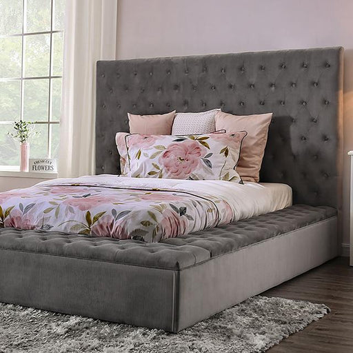 GOLATI Queen Bed, Gray image