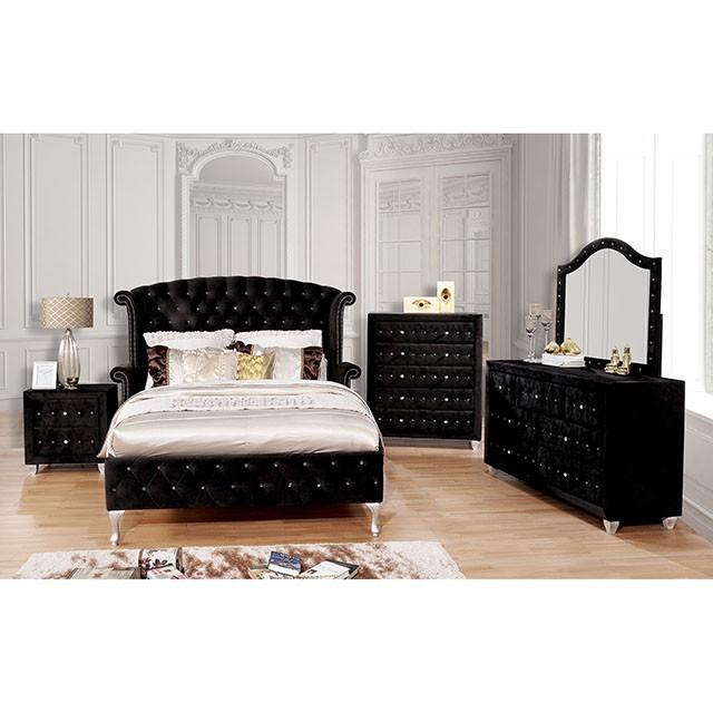 Alzire Black E.King Bed