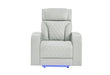 U8611 Blanche Power Recliner with Power Headrest and LED