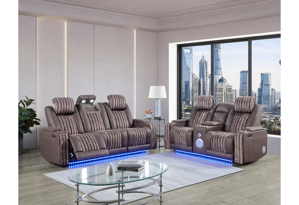 U8000 Pwr Rec Sofa/Pwr Console Rec Loveseat with PHR