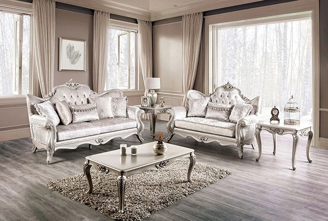 Acapulco White & Espresso Loveseat