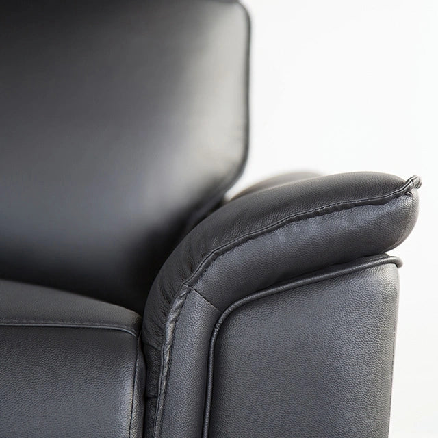 Bienne Sofa Manual Recliner White & Black