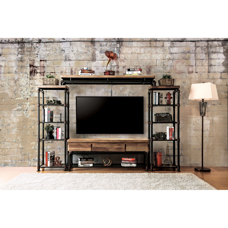 Kebbyll Antique Black/Natural Tone 60" TV Stand