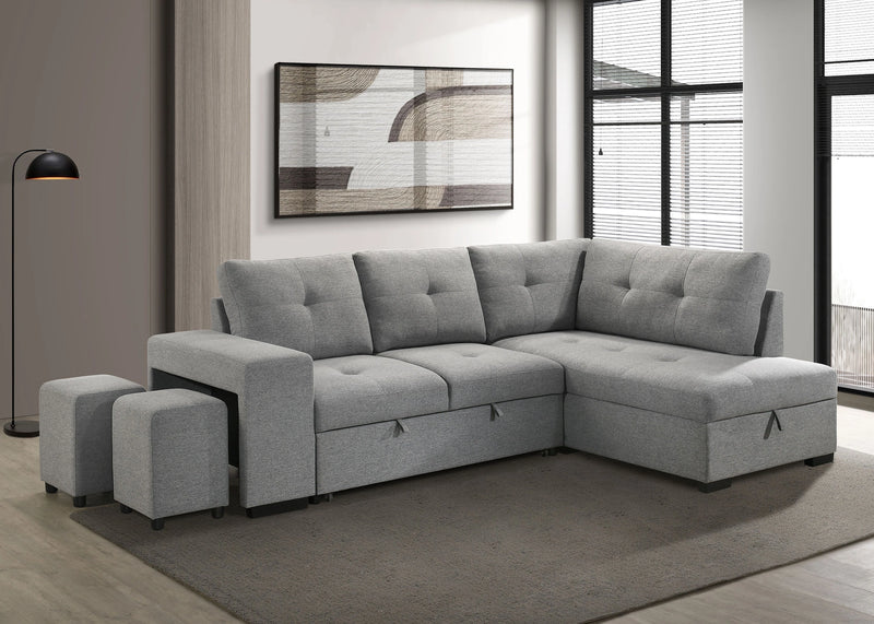 Roanne Pull-Out Sleeper Sectional Sofa
