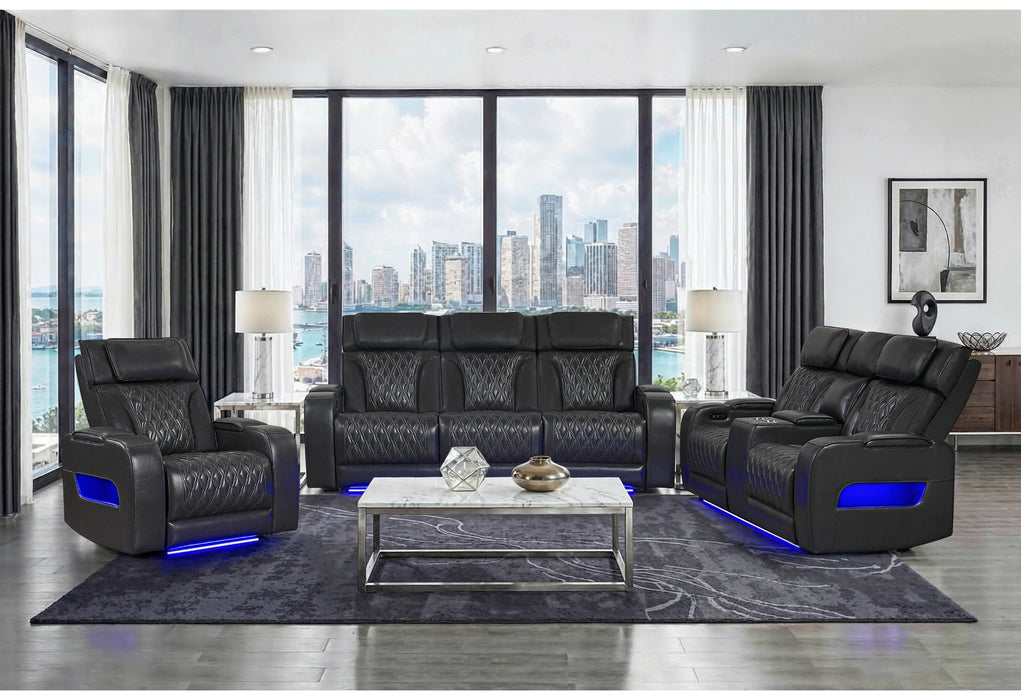 U8611 Blanche P2 Pwr Rec Sofa/Pwr Con Rec Loveseat/Pwr Rec