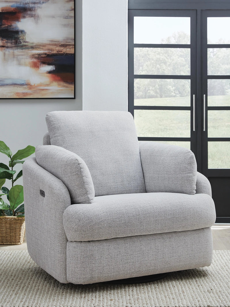 Alainmont Next-Gen Nuvella Swivel Power Recliner