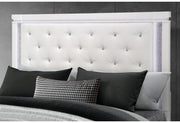 Alina White Bed Group with LED