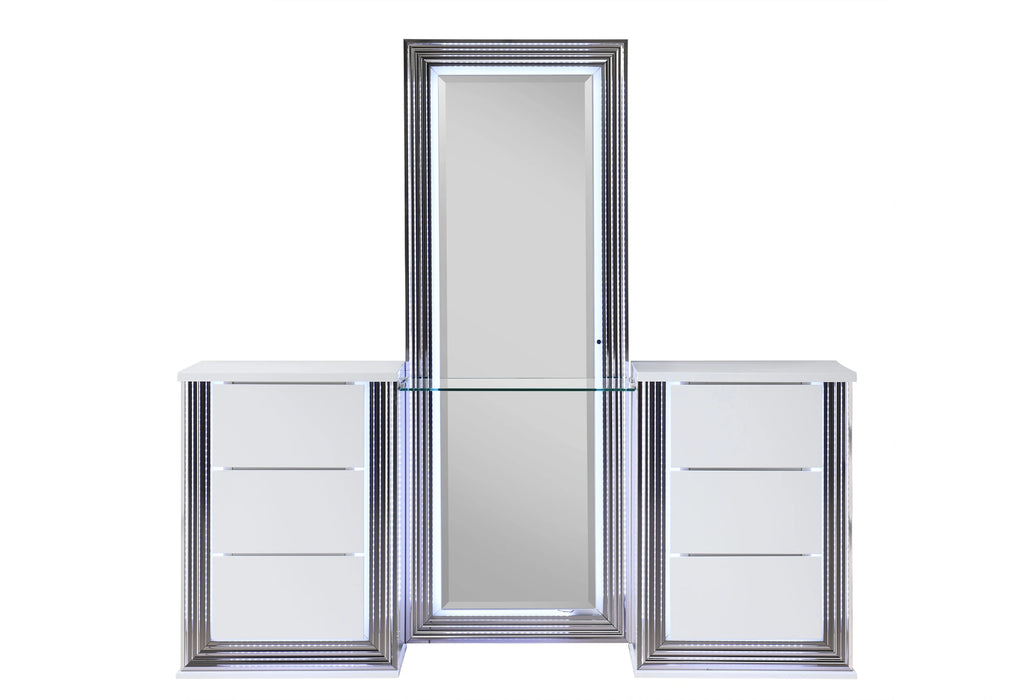 Ylime Smooth White Vanity with LED