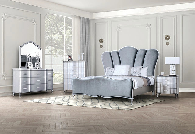 Melodi Parc E.King & Queen Bed Black & Silver