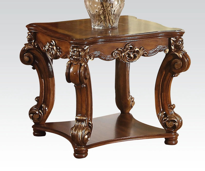 Acme Vendome Square End Table in Cherry 82001